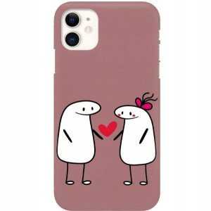 Etui Matowe Róż do IPHONE 11 Walentynki Love Wzory