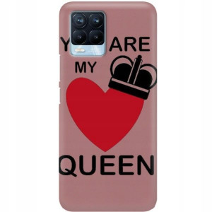 Etui Matowe Róż do REALME V13 5G Walentynki Wzory