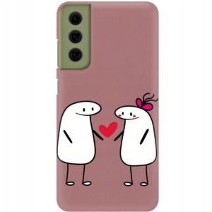 Etui Matowe Róż do SAMSUNG S21FE Walentynki Wzory