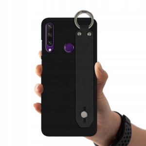Etui Matowe z Paskiem Do HUAWEI Y6P Czarny Case