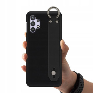 Etui Matowe z Paskiem Do SAMSUNG A32 Czarny Case