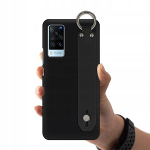 Etui Matowe z Paskiem Do VIVO X60 Czarny Ochronne
