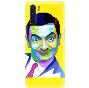 Etui Matowe Żółte do OPPO A91 Serialowe Top Wzory