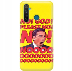 Etui Matowe Żółte do REALME 5 Serialowe Top Wzory