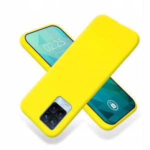 Etui Matowe Żółte do REALME 8 Case Ochronne Smooth