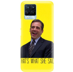 Etui Matowe Żółte do REALME 8 Serialowe Top Wzory