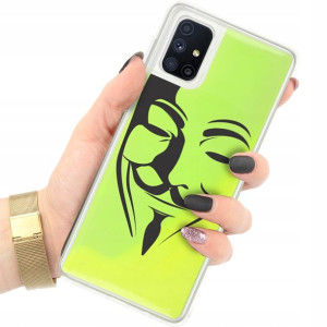 ETUI PIASEK FLUO do SAMSUNG M51 Case Zielony Wzory