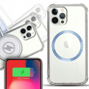 Etui Shock + Magsafe Błękitny do IPHONE 12 PRO MAX