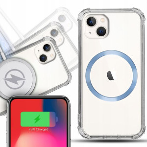 Etui Shock + Magsafe Błękitny do iPHONE 14 PLUS