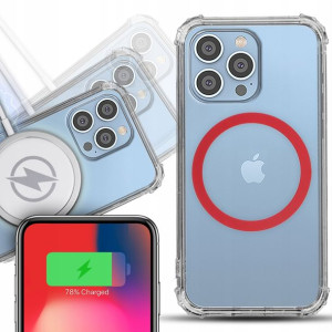 Etui Shock + Magsafe Czerwony do iPHONE 14 PRO MAX