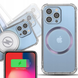 Etui Shock + Magsafe Fiolet do iPHONE 14 PRO MAX