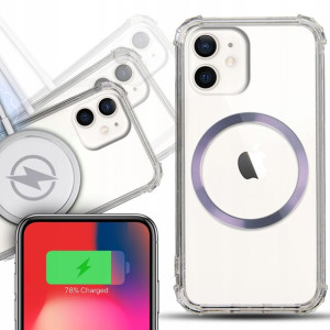 Etui Shock + Magsafe Fioletowy do IPHONE 12 MINI
