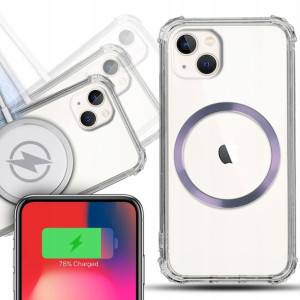 Etui Shock + Magsafe Fioletowy do iPHONE 14 PLUS