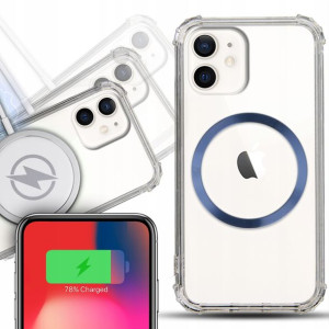 Etui Shock + Magsafe Niebieski do IPHONE 12 MINI