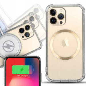 Etui Shock + Magsafe Złoty do IPHONE 13 PRO MAX