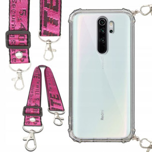 Etui Shock Smycz Róż Do XIAOMI REDMI NOTE 8 PRO