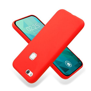 Etui Smooth Do Huawei P10 Lite Ochronne Czerwony