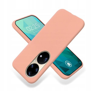Etui Smooth Do Huawei P50 Pro Matowe Łososiowy
