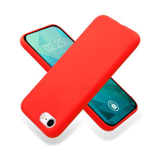 Etui Smooth Do Iphone Se3 Ochronne Matowe Czerwony