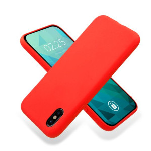 Etui Smooth Do Iphone X Ochronne Matowe Czerwony
