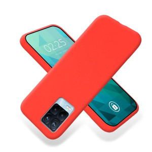 Etui Smooth Do Realme 8 Ochronne Matowe Czerwony