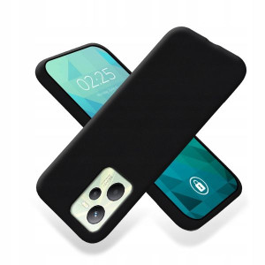 Etui Smooth Do Realme C35 Ochronne Matowe Czarny