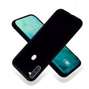 Etui Smooth Do Samsung A11 Matowy Ochronne Czarny