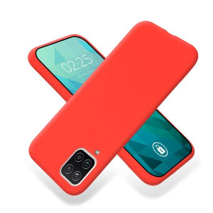 Etui Smooth Do Samsung M12 Case Matowe Czerwony