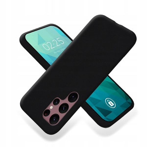 Etui Smooth Do Samsung S22 Ultra Matowe Czarny