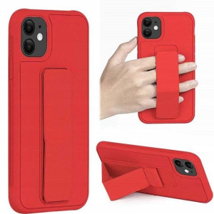Etui Stand Bracket Do Iphone Se2 Ochronne Czerwony