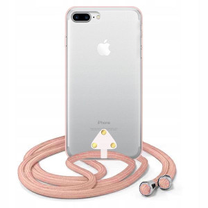 Etui Sun Crossbody do IPHONE 7 PLUS Sznurek Różowy