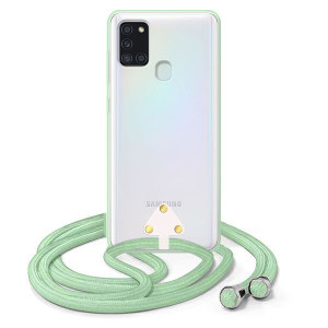 Etui Sun Crossbody do SAMSUNG A21S Sznurek Miętowy