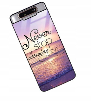 Etui Szklane DO SAMSUNG A80 Obudowa Różne Wzory