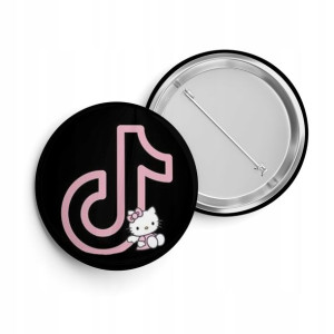 PRZYPINKA Do Plecaka Worka 44mm Anime Social WZORY