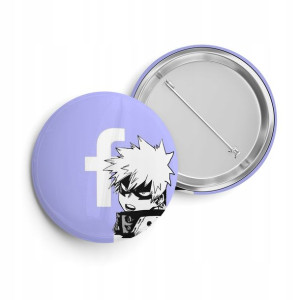 PRZYPINKA Pin Do Plecaka Worka 44mm Anime WZORY