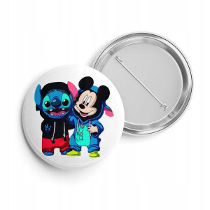 PRZYPINKA Pin Do Plecaka Worka 44mm Misie WZORY