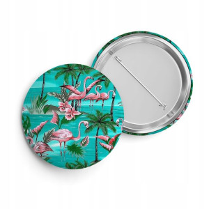 PRZYPINKA Pin Do Plecaka Worka 44mm PIĘKNE WZORY