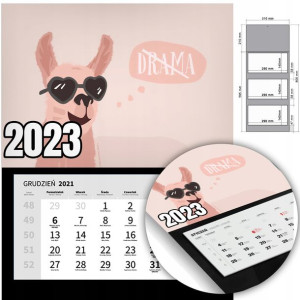 KALENDARZ Trójdzielny Ścienny 2023 ARTYSTYCZNE Wz