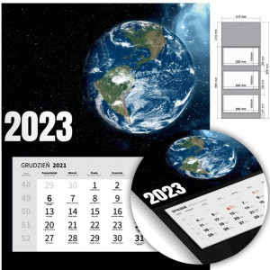 KALENDARZ Trójdzielny Ścienny 2023 KOSMOS Wzory
