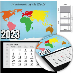 KALENDARZ Trójdzielny Ścienny 2023 KOSMOS Wzory