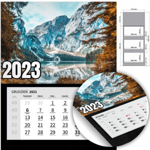 KALENDARZ Trójdzielny Ścienny 2023 KRAJOBRAZ Wzory