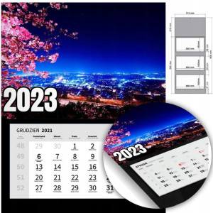 KALENDARZ Trójdzielny Ścienny 2023 KRAJOBRAZY Wz