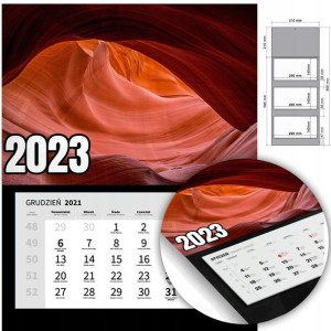 KALENDARZ Trójdzielny Ścienny 2023 NATURA Wzory
