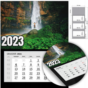 KALENDARZ Trójdzielny Ścienny 2023 NATURA Wzory