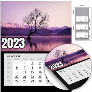 KALENDARZ Trójdzielny Ścienny 2023 NATURA Wzory