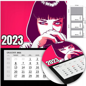 KALENDARZ Trójdzielny Ścienny 2023 PALP Mix Wzory