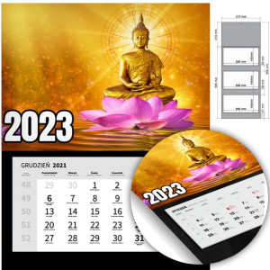 KALENDARZ Trójdzielny Ścienny 2023 RELIGIJNE Wzory