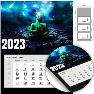 KALENDARZ Trójdzielny Ścienny 2023 RELIGIJNE Wzory