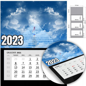 KALENDARZ Trójdzielny Ścienny 2023 RELIGIJNE Wzory