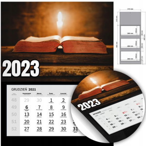KALENDARZ Trójdzielny Ścienny 2023 RELIGIJNE Wzory